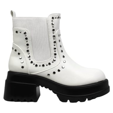 BOTIN DE MUJER TACHAS 028 YASSNE BLANCO - 1