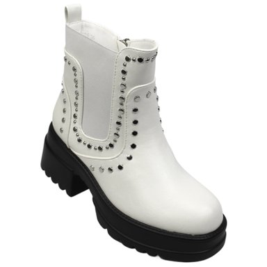 BOTIN DE MUJER TACHAS 028 YASSNE BLANCO - 2