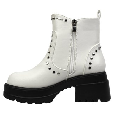 BOTIN DE MUJER TACHAS 028 YASSNE BLANCO - 4