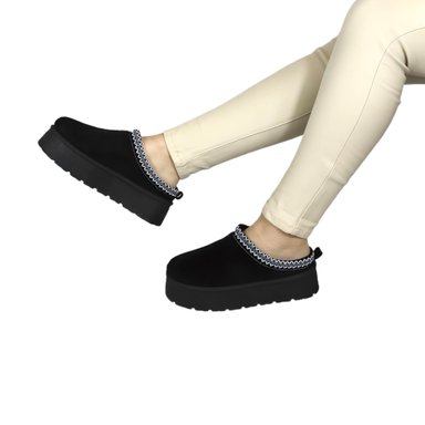 PANTUFLA CON CHIPORRO DE MUJER INVIERNO 03 YASSNE NEGRO - 1