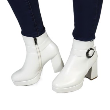 BOTIN DE MUJER 62 YASSNE BLANCO - 2