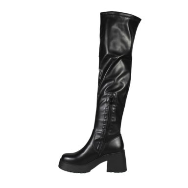 BOTA LARGA MUJER ECOCUERO 27 YASSNE NEGRO - 4