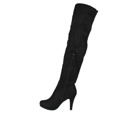 BOTA LARGA GAMUZA MUJER 30 YASSNE NEGRO - 4