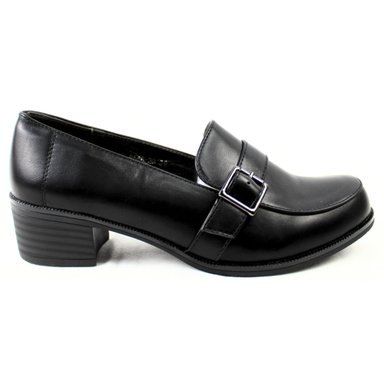 MOCASINES DE MUJER TACO BAJO B56 YASSNE NEGRO - 1