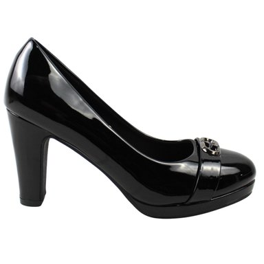 ZAPATOS FIESTA DE TACON ELEGANTES PARA MUJER 52-5 YASSNE NEGRO - 1