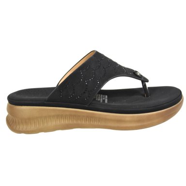 SANDALIA CASUAL MUJER PLATAFORMA Y DISEÑO 0419-5 NEGRO - 1