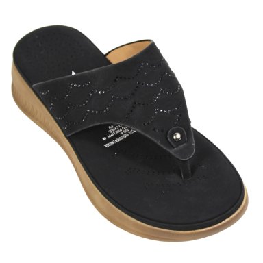 SANDALIA CASUAL MUJER PLATAFORMA Y DISEÑO 0419-5 NEGRO - 2