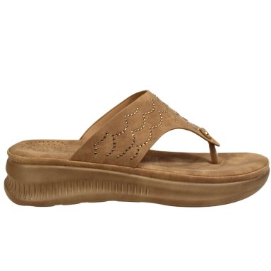 SANDALIA CASUAL MUJER PLATAFORMA Y DISEÑO 0419-5 CHOCOLATE - 1