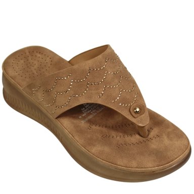 SANDALIA CASUAL MUJER PLATAFORMA Y DISEÑO 0419-5 CHOCOLATE - 2
