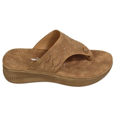 SANDALIA CASUAL MUJER PLATAFORMA Y DISEÑO 0419-5 CHOCOLATE - 3