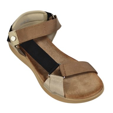 SANDALIAS BAJAS DE MUJER AJUSTABLES TGH03 CAFE - 2