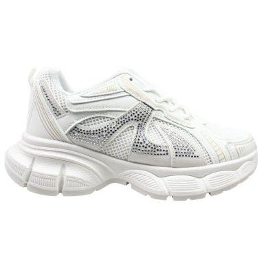 ZAPATILLAS CHUNKY DE MUJER CON BRILLOS PG5249 BLANCO - 1
