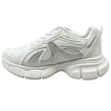 ZAPATILLAS CHUNKY DE MUJER CON BRILLOS PG5249 BLANCO - 4