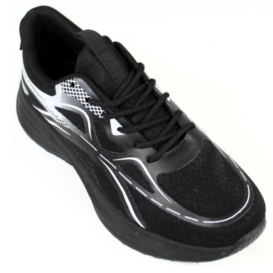 ZAPATILLAS DE HOMBRE CON SUELA ACOLCHADA PG5221 NEGRO - 2