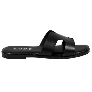 SANDALIAS DE MUJER CON DOBLE CORREA PG5237 NEGRO - 1