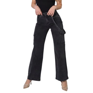 JEANS MUJER CARGO J9052 - 1