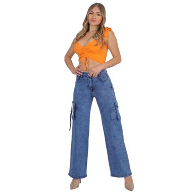 JEANS CARGO MUJER J9056 - 2