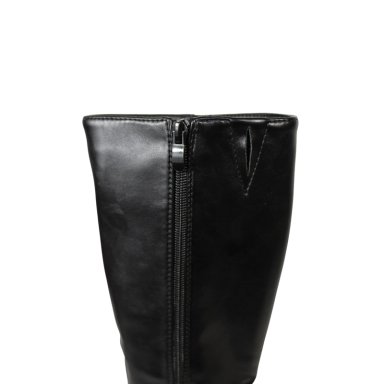 BOTA CAÑA ALTA MUJER ECOCUERO NEGRA TACO CUADRADO 2680 NEGRO - 7