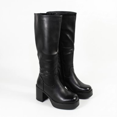 BOTA MUJER PLATAFORMA TACO ANCHO PG24315 - 5