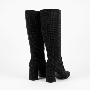BOTA MUJER BRILLANTE TACO CUADRADO PG5362 - 4