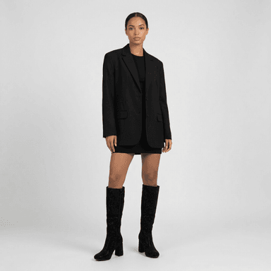 BOTA MUJER BRILLANTE TACO CUADRADO PG5362 - 6
