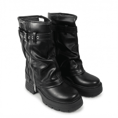 BOTA MUJER BIKER PLATAFORMA PG24280 - 3