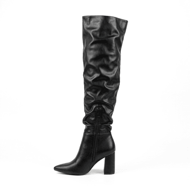 BOTA MUJER ALTA PUNTIAGUDA TACO CUADRADO PG5349 - 2