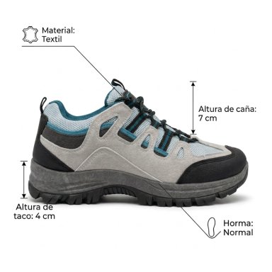 ZAPATILLA OUTDOOR TREKKING MUJER 211-3 - 7