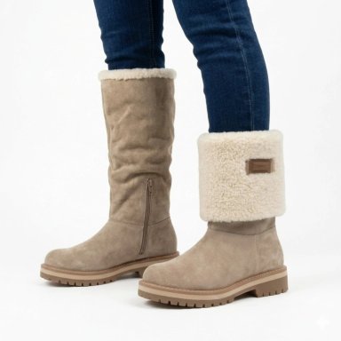 BOTA MUJER LARGA DE GAMUZA CHIPORRO  PG24319 - 10