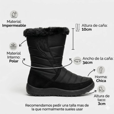 BOTA IMPERMEABLE MUJER DE NIEVE D3022 - 9