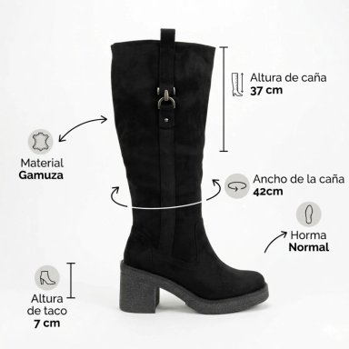 BOTA URBANA MUJER TACO CUADRADO L35 - 7