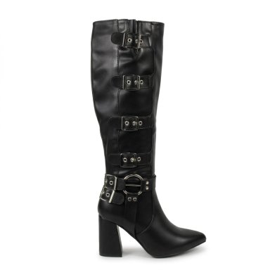 BOTA BIKER TACO CUADRADO CAÑA ALTA 5Y43 - 1