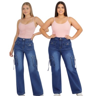 JEANS CARGO WIDE LEG J9121 - 6