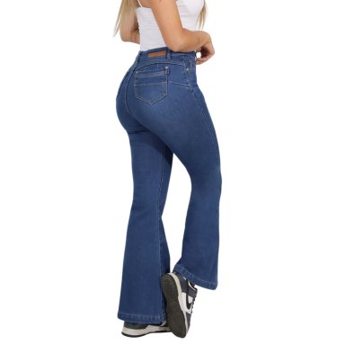 JEANS POLAR FLARE TIRO MEDIO J77 - 3