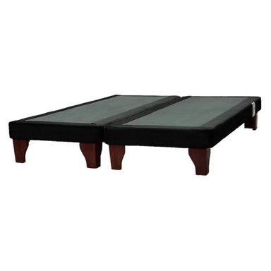 BASE CAMA EUROPEA DULCES SUEÑOS KING NEGRO FELPA - 1