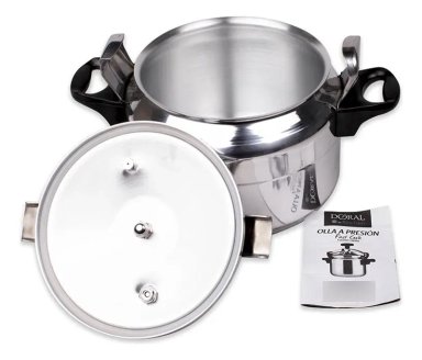 OLLA A PRESION DE ALUMINIO MARCA DORAL LINEA FASTCOOK 8L / 24CM - 1