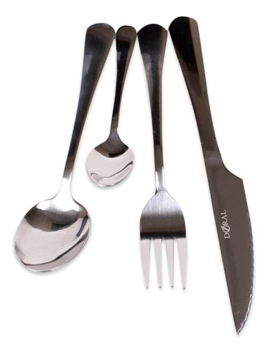 JUEGO CUCHILLERIA 24 PIEZAS 1.5 MM PLATEADO DORAL CLASSIC - 2