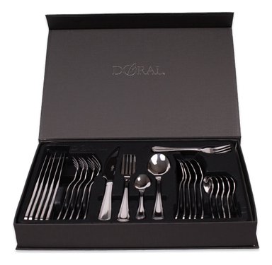 JUEGO CUCHILLERIA 30 PIEZAS 2.5 MM PLATEADO MUNICH DORAL ROYAL - 4