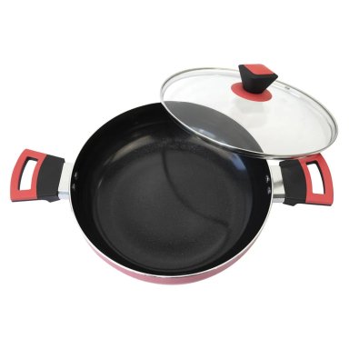 OLLA ARROCERA LOMBARDI ANTIADHERENTE MARCA DORAL ROJO 24 CM - 3