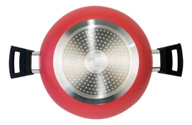 OLLA ARROCERA LOMBARDI ANTIADHERENTE MARCA DORAL ROJO 26 CM - 3