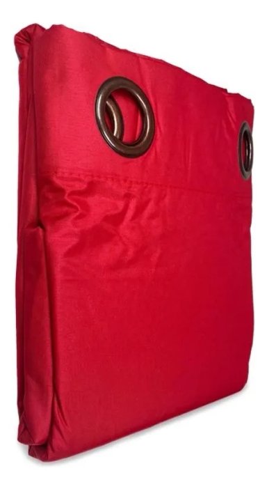 CORTINA TERMICA BLACKOUT VICTORIA DORAL 135X220 ( 2 PAÑOS) ROJO - 1