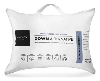 ALMOHADA DOWN ALTERNATIVE CANNON 50X70 COLOR BLANCO - 1