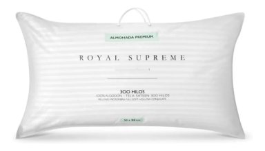 ALMOHADA ROYAL SUPREME 50 X 90 BY CANNON 300 HILOS BLANCO - 1