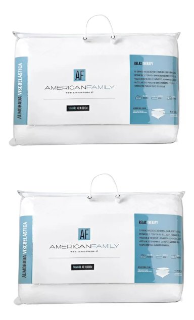 PACK (2) ALMOHADA VISCOELASTICA CANNON 40X60 CM CON MEMORY - 1