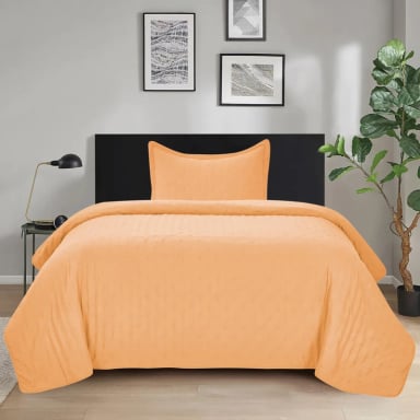 QUILT ROMA 2 PLAZAS ILLUSIONS TEMPORADA PRIMAVERA -VERANO MANDARIN - 1
