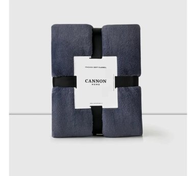 FRAZADA FLANNEL CANNON 2 PLAZAS STONE - 1