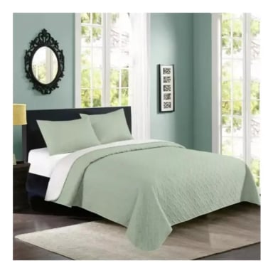 QUILT CUBRECAMA KING IDETEX TEMPORADA PRIMAVERA VERANO OLIVO - 1