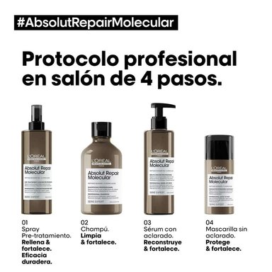 LOREAL ABSOLU REPAIR MOLECULAR MÁSCARA SIN ENJUAGE 100 ML - 3
