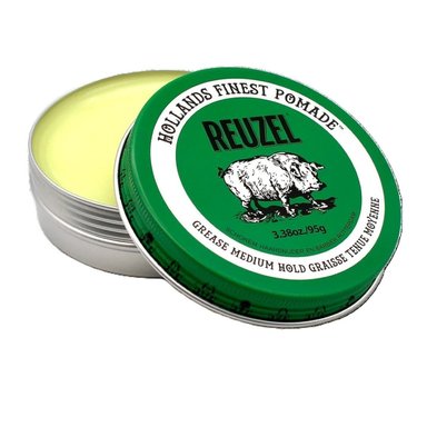 CERA POMADA REUZEL GREEN PIG 95 GRS. BRILLO Y FIJACION MEDIA - 1