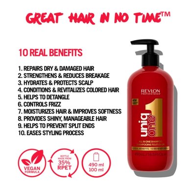 UNIQ ONE REVLON LEAVE EN 150ML + SHAMPOO TODO EN UNO 250ML - 2